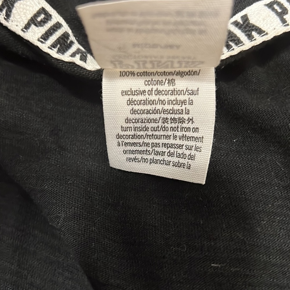Victoria’s Secret PINK Black Full Zip Hoodie - Picture 12 of 12